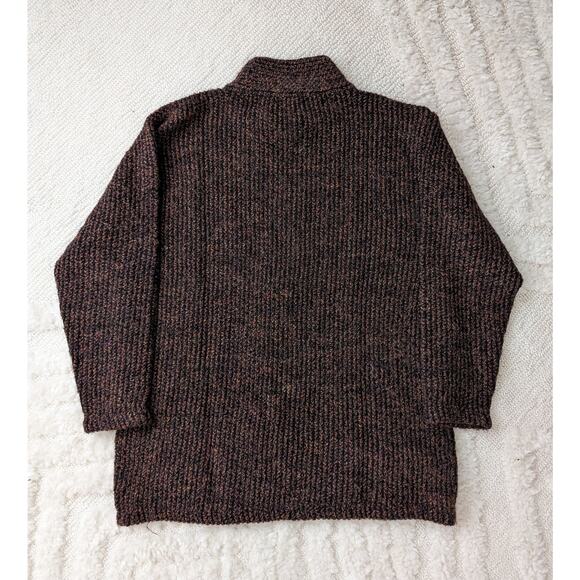 Peruvian Connection Brown Mock Neck Alpaca Sweater - Picture 4 of 4